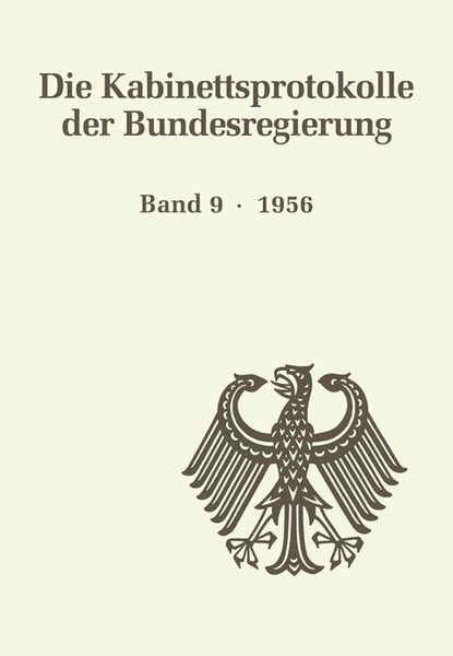 Produktbild: Die Kabinettsprotokolle der Bundesregierung / 1956