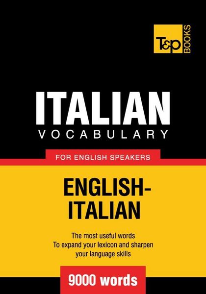 Produktbild: Italian vocabulary for English speakers - 9000 words