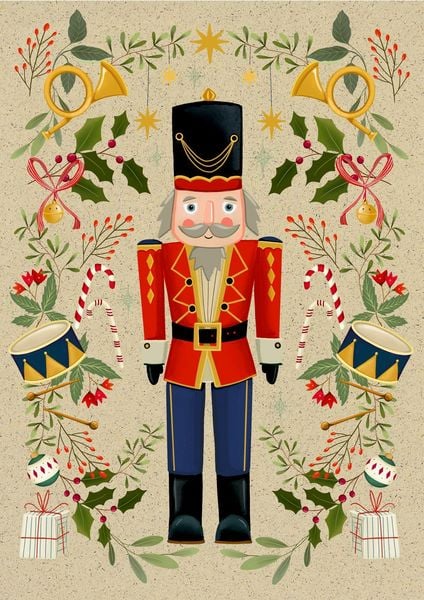Produktbild: A5-Graspapier-Adventskalender &ndash; Weihnachtszauber