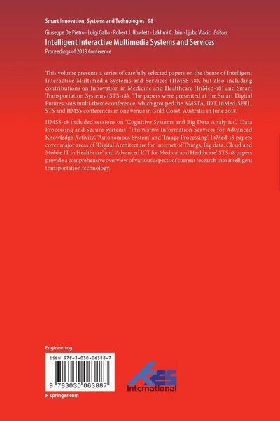 Produktbild: Intelligent Interactive Multimedia Systems and Services