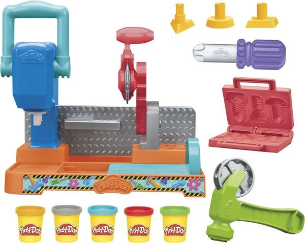 Produktbild: Hasbro F91415L0 - Play-Doh Werkbank, Kreativ-Spielset, Knete