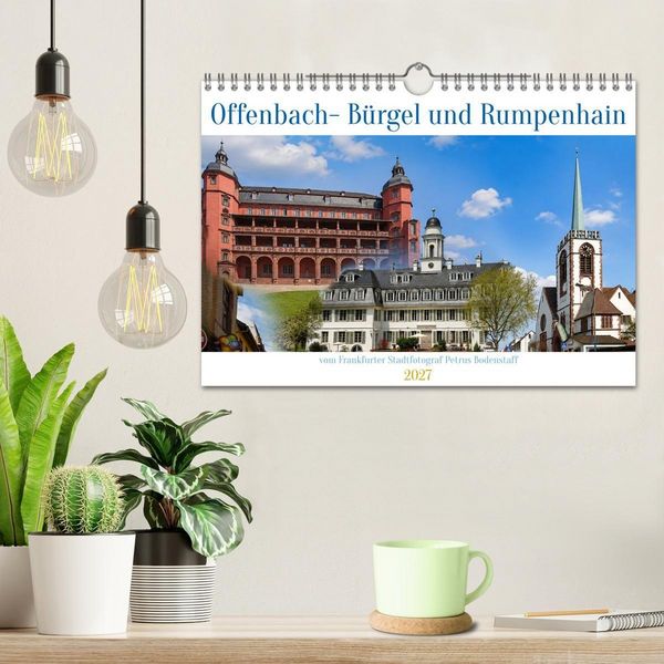 Produktbild: Offenbach B&uuml;rgel und Rumpenhain (Wandkalender 2027 DIN A4 quer), CALVENDO Monatskalender