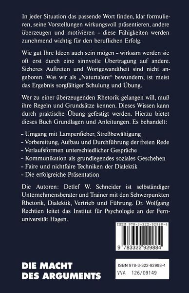 Produktbild: Die Macht des Arguments