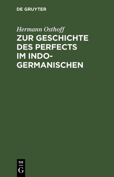 Produktbild: Zur Geschichte des Perfects im Indogermanischen