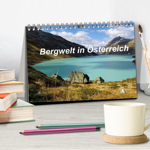 Produktbild: Bergwelt in &Ouml;sterreich (Tischkalender 2026 DIN A5 quer), CALVENDO Monatskalender