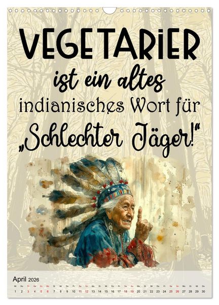 Produktbild: J&auml;gerspr&uuml;che (Wandkalender 2026 DIN A3 hoch), CALVENDO Monatskalender