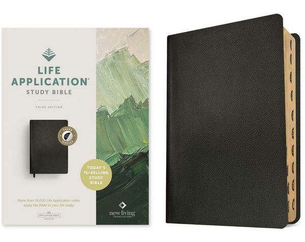 Produktbild: NLT Life Application Study Bible, Third Edition (Genuine Leather, Black, Indexed, Red Letter)