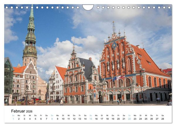 Produktbild: Riga - Metropole des Baltikums (Wandkalender 2026 DIN A4 quer), CALVENDO Monatskalender