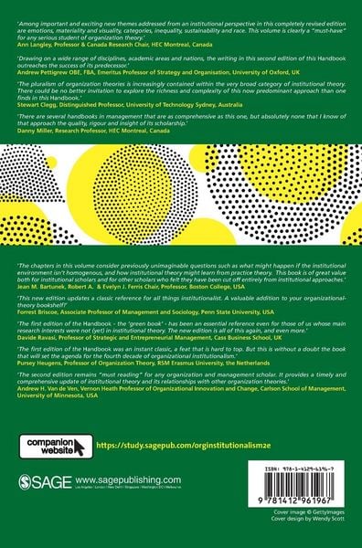 Produktbild: The SAGE Handbook of Organizational Institutionalism