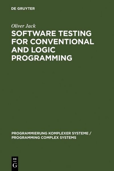 Produktbild: Software Testing for Conventional and Logic Programming