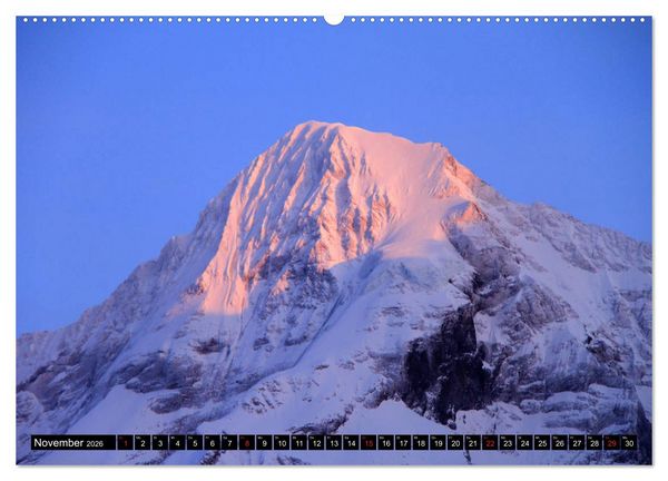 Produktbild: Das Dreigestirn im Berner Oberland. Eiger, M&ouml;nch und Jungfrau (hochwertiger Premium Wandkalender 2026 DIN A2 quer), Kunstdruck in Hochglanz