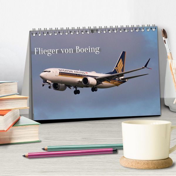 Produktbild: Flieger von Boeing (Tischkalender 2026 DIN A5 quer), CALVENDO Monatskalender