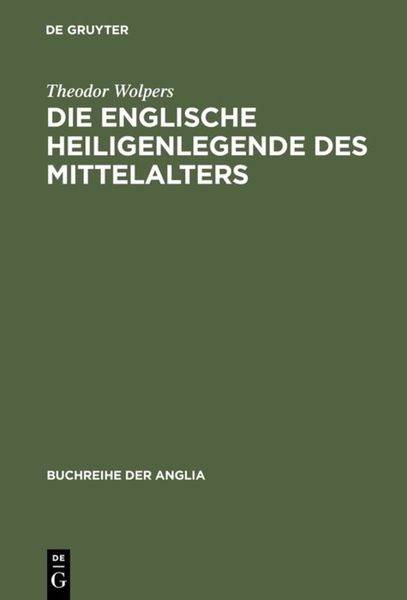Produktbild: Die englische Heiligenlegende des Mittelalters