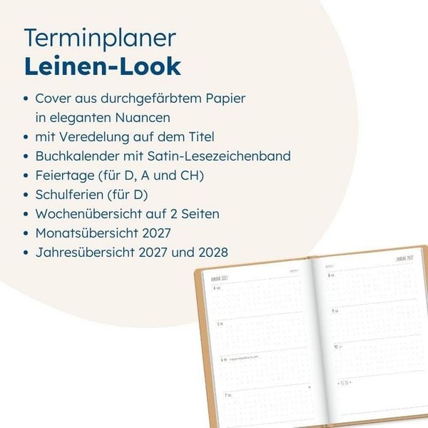 Produktbild: Terminplaner NatureArt 2027 Mond