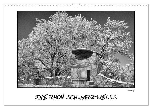 Produktbild: RH&Ouml;N SCHWARZ-WEISS (Wandkalender 2026 DIN A3 quer), CALVENDO Monatskalender