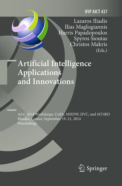 Produktbild: Artificial Intelligence Applications and Innovations