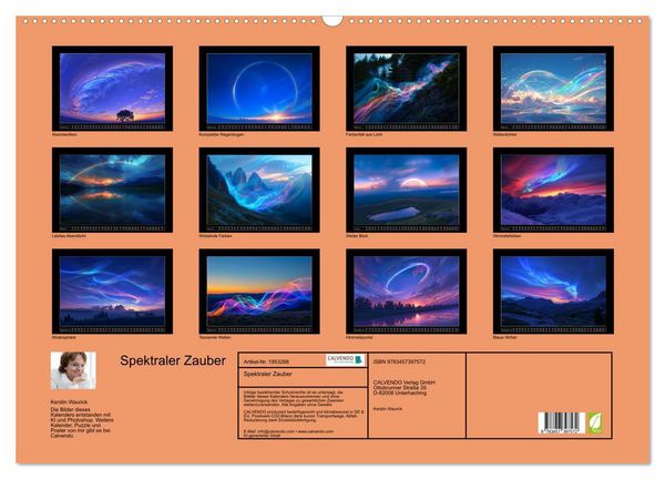Produktbild: Spektraler Zauber (Wandkalender 2026 DIN A2 quer), CALVENDO Monatskalender
