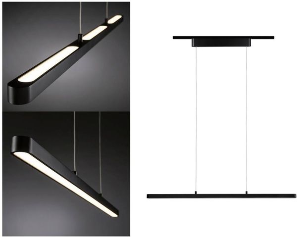 Produktbild: Paulmann LED-Pendelleuchte URail 42W LED Schwarz (matt)