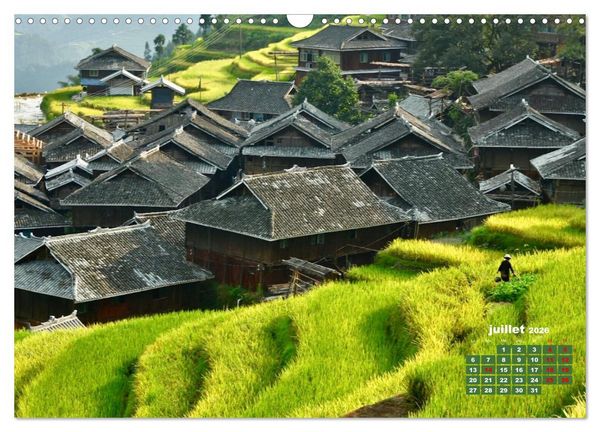 Produktbild: Riz de Chine (Calendrier mural 2026 DIN A3 vertical), CALVENDO calendrier mensuel