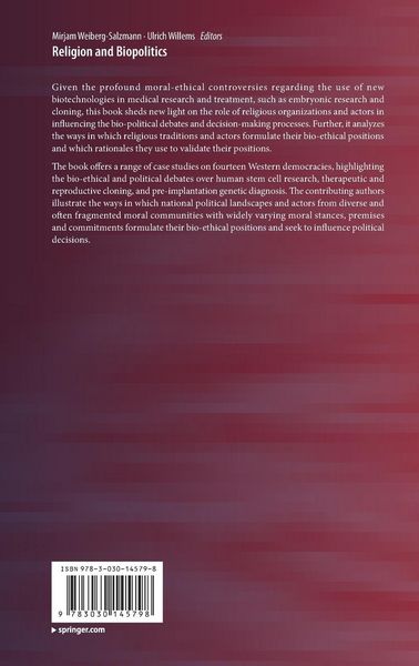 Produktbild: Religion and Biopolitics
