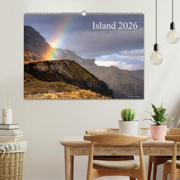 Produktbild: Island 2026 (Wandkalender 2026 DIN A2 quer), CALVENDO Monatskalender