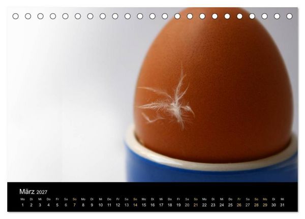 Produktbild: ei.ei.ei &ndash; Fotografische Gedanken zum Ei (Tischkalender 2027 DIN A5 quer), CALVENDO Monatskalender