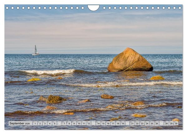 Produktbild: Wundersch&ouml;ne Ostsee R&uuml;gen und Usedom (Wandkalender 2026 DIN A4 quer), CALVENDO Monatskalender