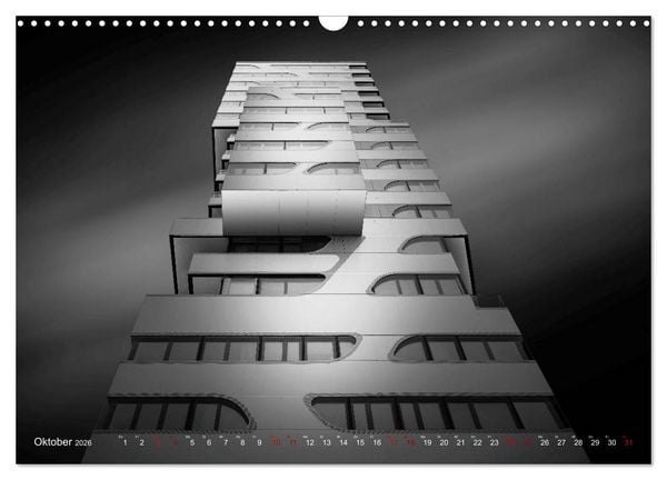 Produktbild: Monochrome Architektur (Wandkalender 2026 DIN A3 quer), CALVENDO Monatskalender