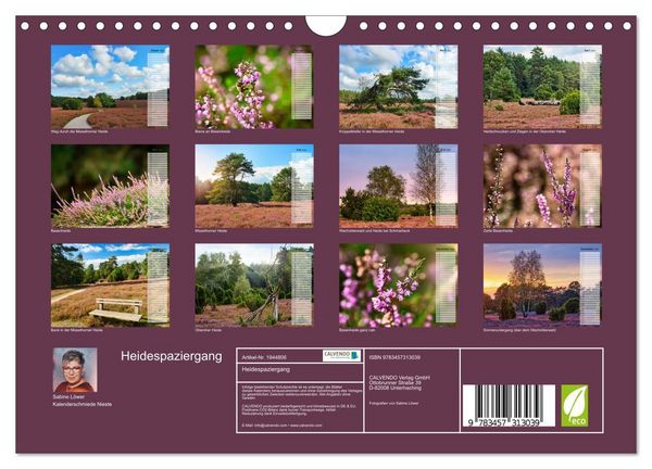 Produktbild: Heidespaziergang (Wandkalender 2026 DIN A4 quer), CALVENDO Monatskalender