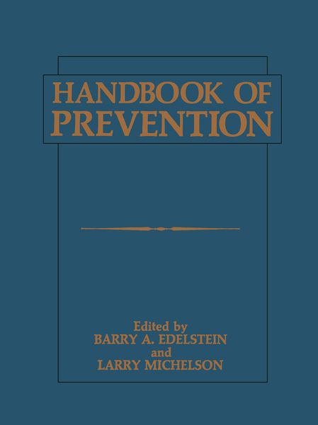 Produktbild: Handbook of Prevention