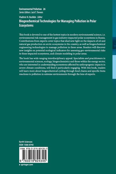 Produktbild: Biogeochemical Technologies for Managing Pollution in Polar Ecosystems