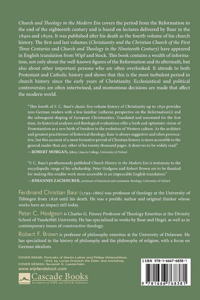 Produktbild: Church and Theology in the Modern Era