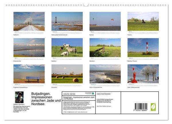Produktbild: Butjadingen. Impressionen zwischen Jade und Nordsee (hochwertiger Premium Wandkalender 2026 DIN A2 quer), Kunstdruck in Hochglanz