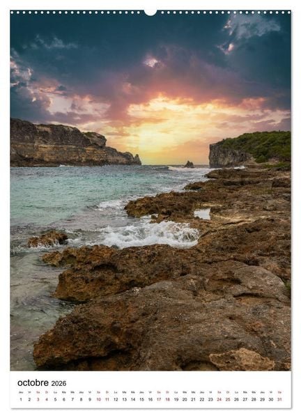 Produktbild: Guadeloupe - Un r&ecirc;ve carib&eacute;en (Calendrier mural 2026 DIN A2 horizontal) calendrier de bureau