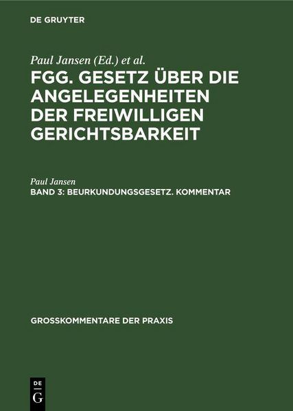 Produktbild: Beurkundungsgesetz. Kommentar