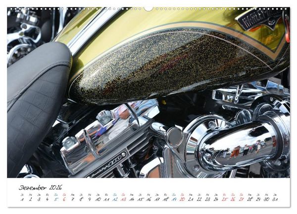 Produktbild: Harley Davidson - Details einer Legende (hochwertiger Premium Wandkalender 2026 DIN A2 quer), Kunstdruck in Hochglanz