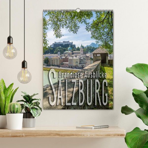 Produktbild: SALZBURG Grandiose Ausblicke (Wandkalender 2026 DIN A2 hoch), CALVENDO Monatskalender