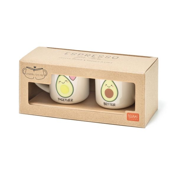 Produktbild: Legami 2er Set Kaffeetassen - Avocado