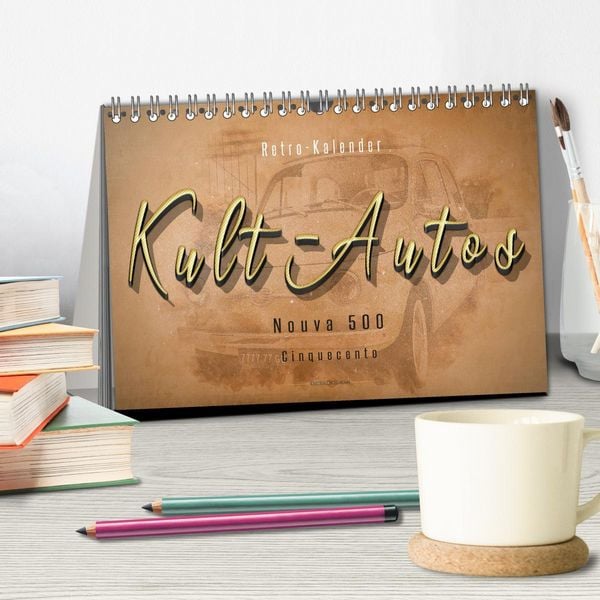 Produktbild: Kult-Autos, Nuova 500 (Tischkalender 2026 DIN A5 quer), CALVENDO Monatskalender