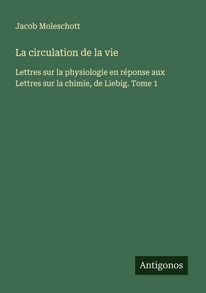 Produktbild: La circulation de la vie