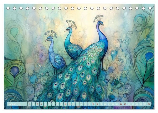 Produktbild: Die verzauberte Menagerie (Tischkalender 2026 DIN A5 quer), CALVENDO Monatskalender