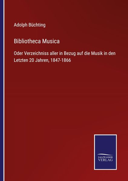 Produktbild: Bibliotheca Musica