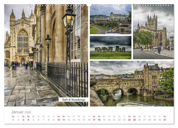Produktbild: Erlesene Ansichten Britanniens (Wandkalender 2026 DIN A2 quer), CALVENDO Monatskalender