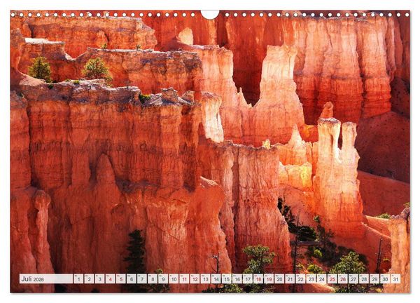 Produktbild: Bryce Canyon, Wunder der Natur (Wandkalender 2026 DIN A3 quer), CALVENDO Monatskalender