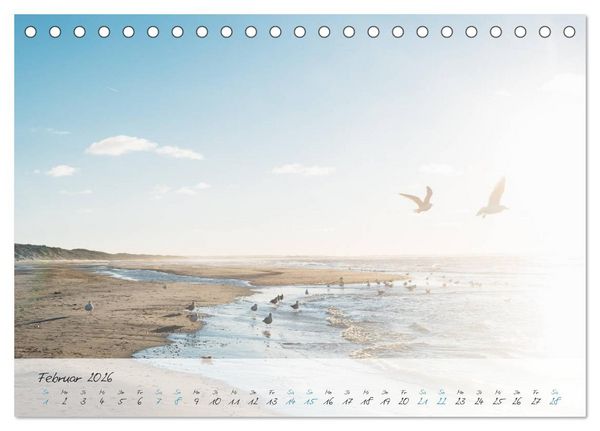 Produktbild: Sehnsucht Meer - Poesie der Stille (Tischkalender 2026 DIN A5 quer), CALVENDO Monatskalender