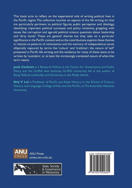 Produktbild: Political Life Writing in the Pacific: Reflections on Practice