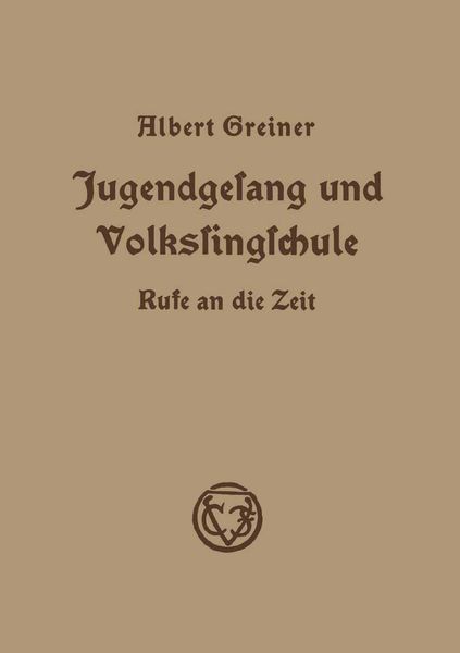 Produktbild: Jugendgesang und Volkssingschule