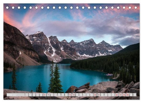 Produktbild: Die kanadischen Rockies (Tischkalender 2027 DIN A5 quer), CALVENDO Monatskalender