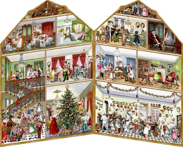 Produktbild: Aufstell-Adventskalender &ndash; Weihnachten bei uns Zuhaus