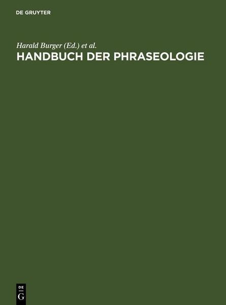 Produktbild: Handbuch der Phraseologie